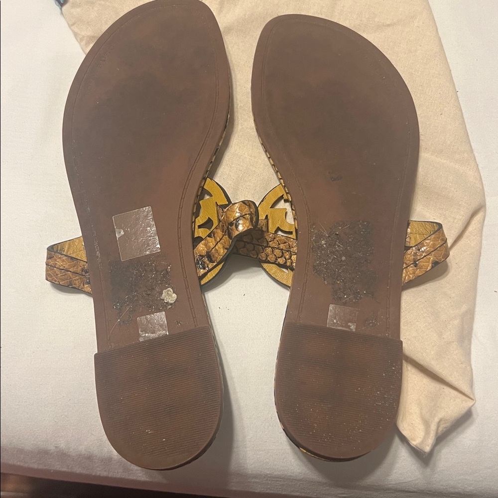 Tory Burch Snake Print Sandals - Picture 5 of 5